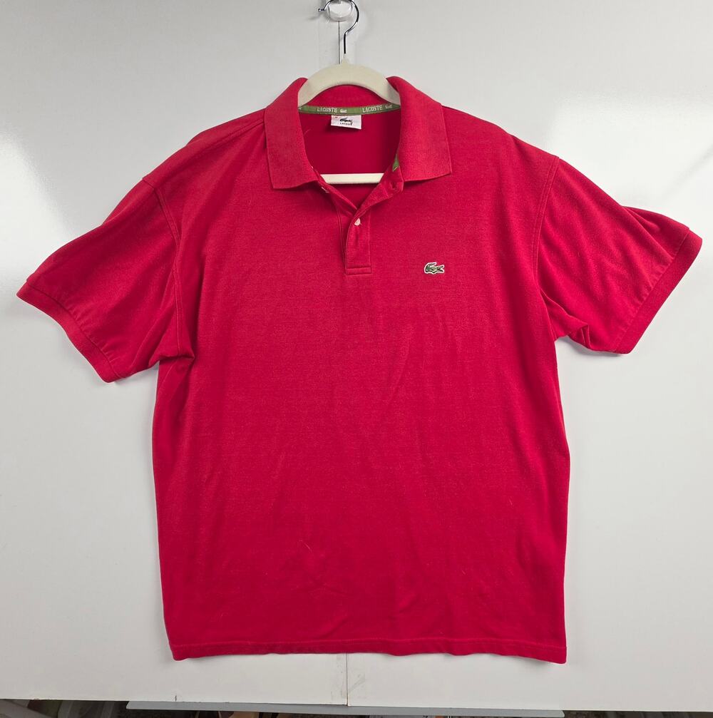 Lacoste Made in France Red Polo — Size 8 / XL 0073